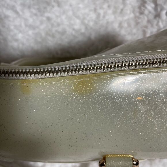 COPY - Candy jelly translucent silicone handbag with glitter texture and gold s… - Picture 6 of 8